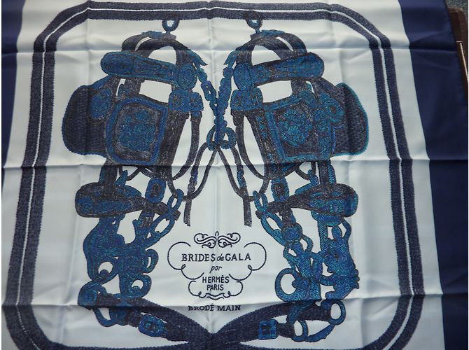 Hermès Gala Brides ricamate a mano - Leila MENCHARI 2015 Blu Blu navy - vista 2
