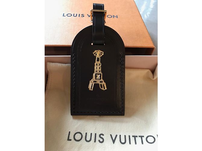 Etichetta del bagaglio Louis Vuitton Marrone scuro - vista 2