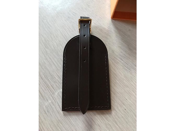 Etichetta del bagaglio Louis Vuitton Marrone scuro - vista 3