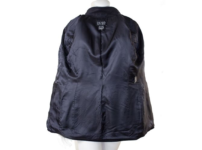 Escada Dunkelblauer Woll- und Kaschmirblazer Marineblau - Ansicht 2