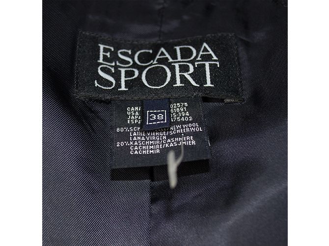 Escada Dunkelblauer Woll- und Kaschmirblazer Marineblau - Ansicht 6