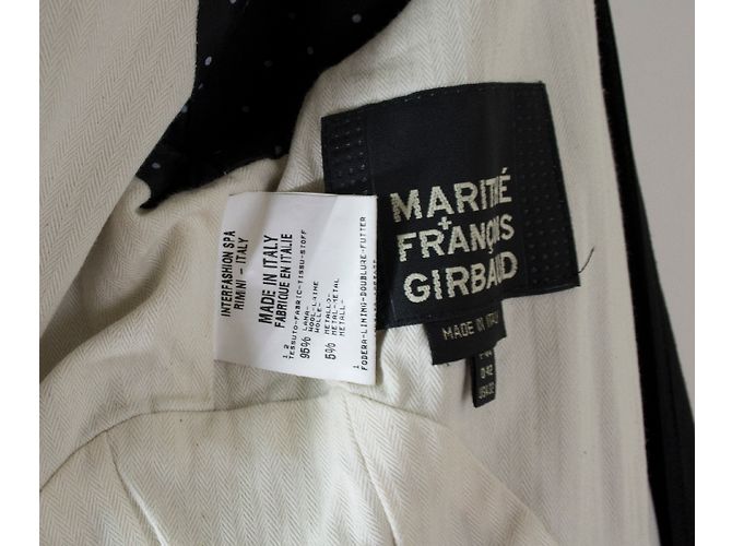 Marithé et François Girbaud Wolljacke Dunkelgrau Anthrazitgrau - Ansicht 9