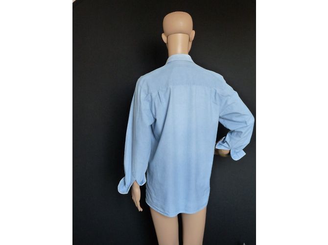 Camisa Burberry de jean azul de algodón - vista 3