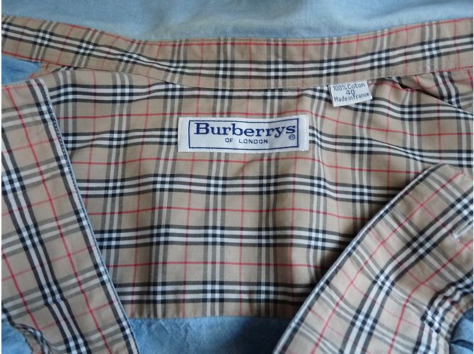 Camisa Burberry de jean azul de algodón - vista 4