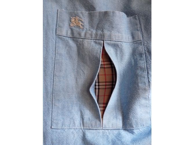 Camisa Burberry de jean azul de algodón - vista 5