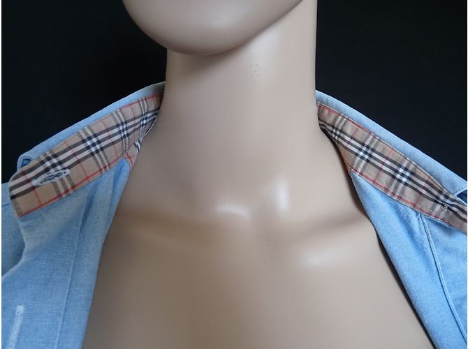 Camisa Burberry de jean azul de algodón - vista 6
