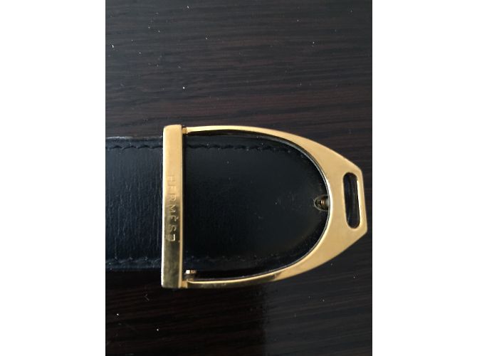 Hermès stirrup leather Black - view 2