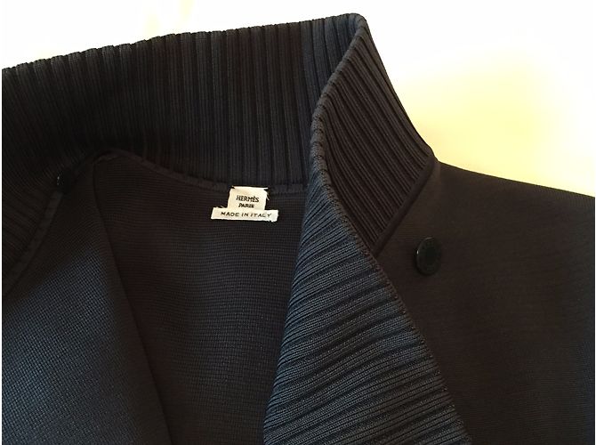 Hermès Un cappotto LINE Verde - vista 12
