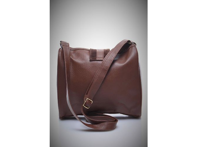 Autre Marque Bolso de mano Ted Lapidus Marrón de Gamuza y Cuero Castaño - vista 2
