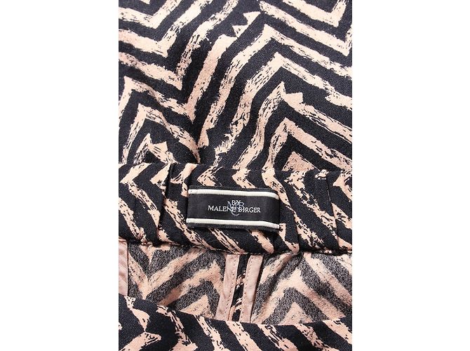 By Malene Birger Hose Schwarz und Beige Polyester Größe L - Ansicht 3
