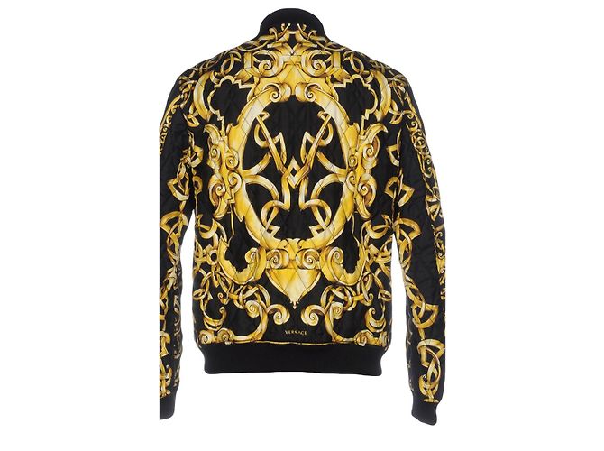 Giacca Blazer Gianni Versace Oro in Cotone D'oro - vista 2