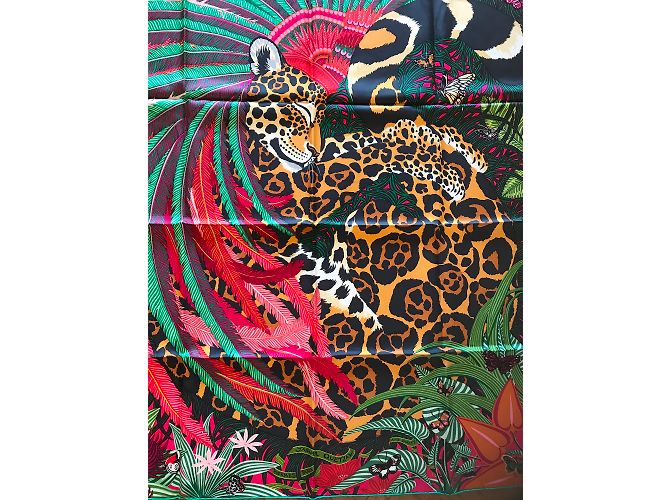 Hermès Hermes Square 90 Jaguar Quetzal Verde - vista 2