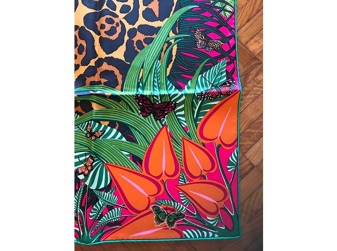 Hermès Hermes Square 90 Jaguar Quetzal Verde - vista 3