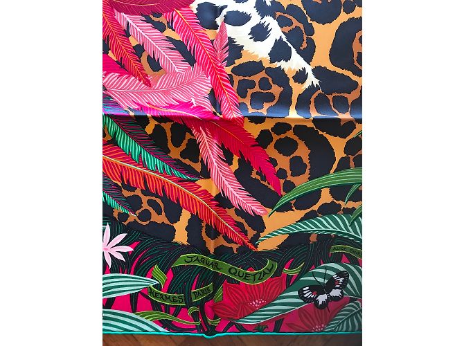 Hermès Hermes Square 90 Jaguar Quetzal Verde - vista 4