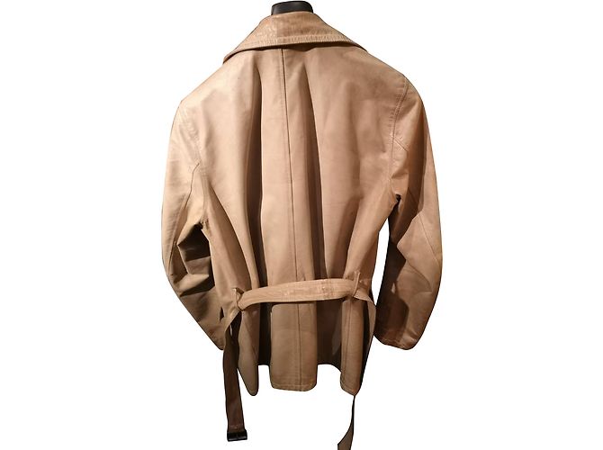 Belstaff Aviator Lederjacke Beige - Ansicht 2