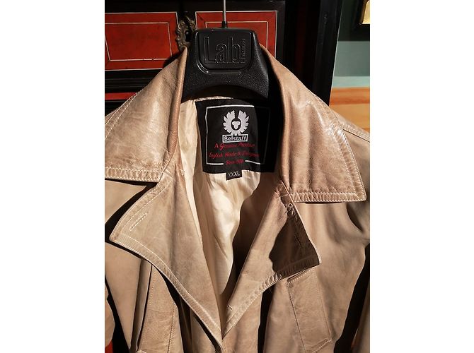Belstaff Aviator Lederjacke Beige - Ansicht 3