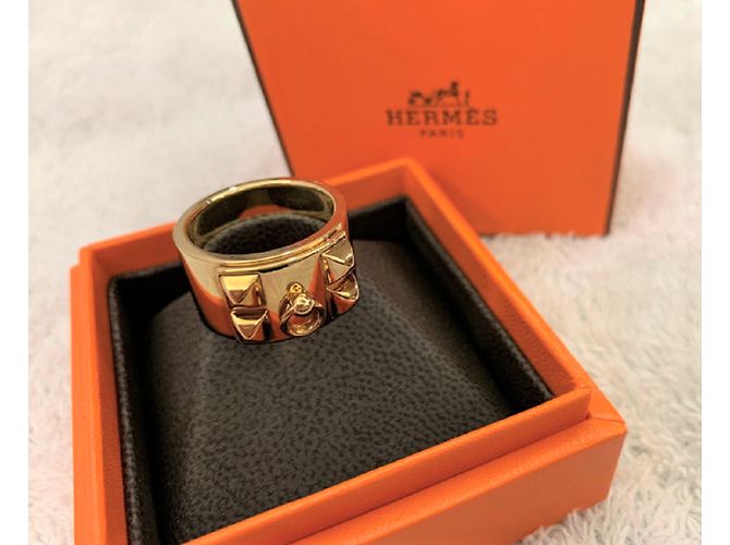 Collier de Chien Hermès Hermes Vergoldeter silberner CDC-Ring Golden - Ansicht 3