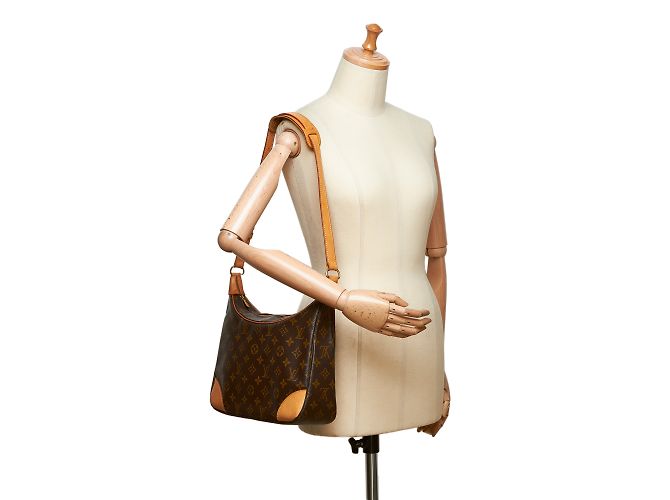 Louis Vuitton Monogramma Boulogne GM Marrone Marrone chiaro Marrone scuro - vista 9