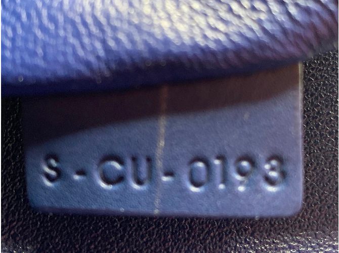 Céline Borsa Celine Phantom in pelle scamosciata blu elettrico - vista 7