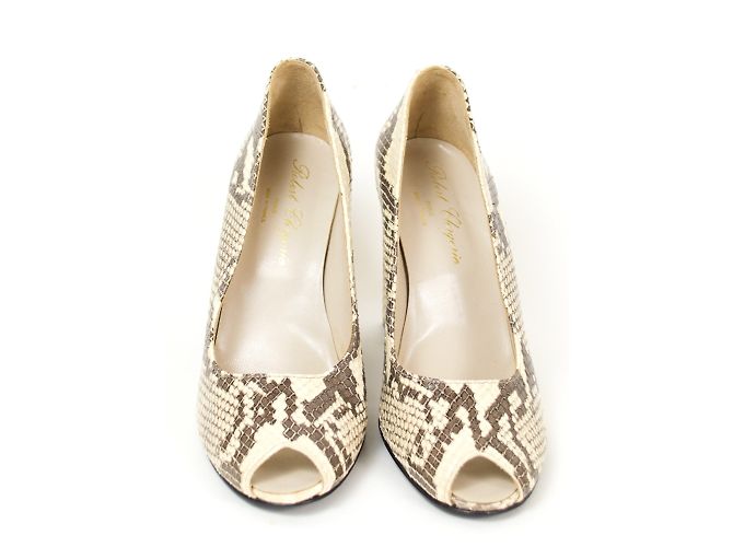 Robert Clergerie Pumps aus Pythonleder Beige und Braun Aus weiß Hellbraun Dunkelbraun - Ansicht 2