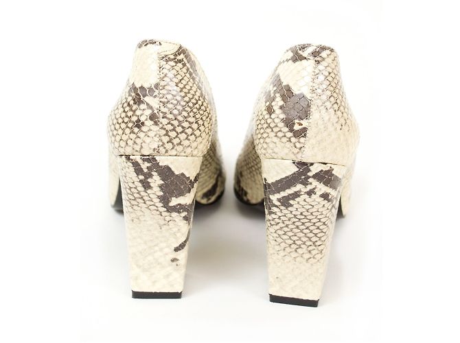 Robert Clergerie Pumps aus Pythonleder Beige und Braun Aus weiß Hellbraun Dunkelbraun - Ansicht 3