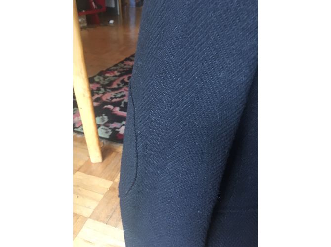 Autre Marque Schwarze Jacke aus dicker Wolle - Ansicht 4