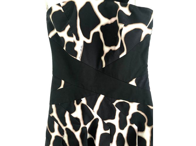 Sommerkleid Karen Millen Schwarz Weiß Beige - Ansicht 4