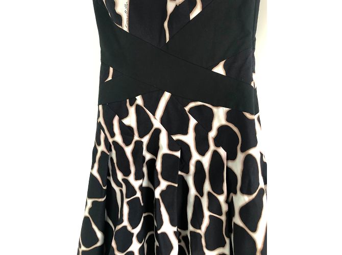 Sommerkleid Karen Millen Schwarz Weiß Beige - Ansicht 6