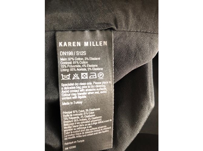 Sommerkleid Karen Millen Schwarz Weiß Beige - Ansicht 7