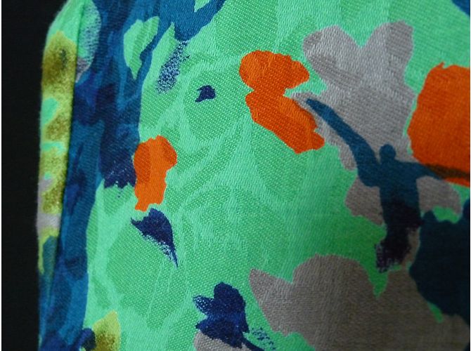 Autre Marque Giacca lunga in lino con stampa floreale verde Multicolore - vista 6