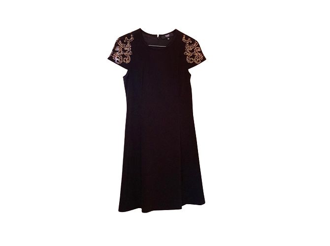 Versace Kleid schwarz aus Stoff - Ansicht 2