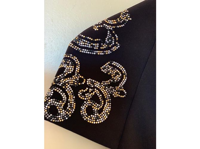 Versace Kleid schwarz aus Stoff - Ansicht 3