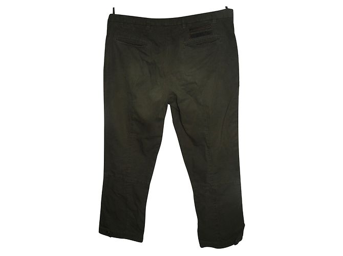 Pantalones cortos Prada de algodón kaki Caqui - vista 2