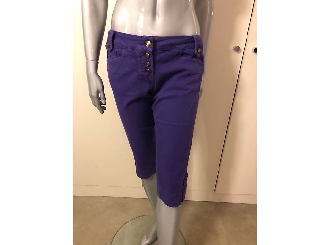 Calça jeans curta Just Cavalli roxa de algodão Tamanho 44 Roxo - vista 6