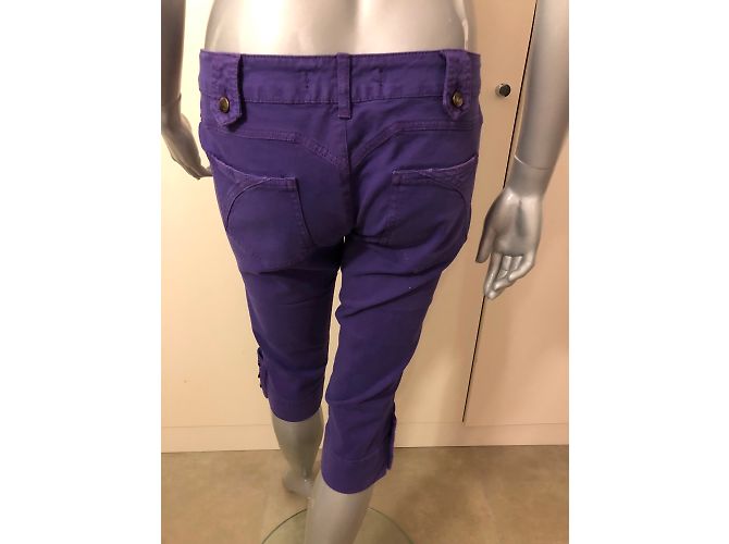 Calça jeans curta Just Cavalli roxa de algodão Tamanho 44 Roxo - vista 7