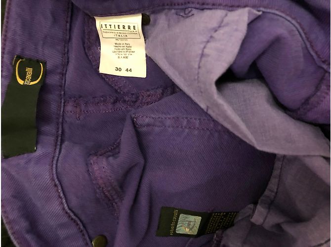 Calça jeans curta Just Cavalli roxa de algodão Tamanho 44 Roxo - vista 8