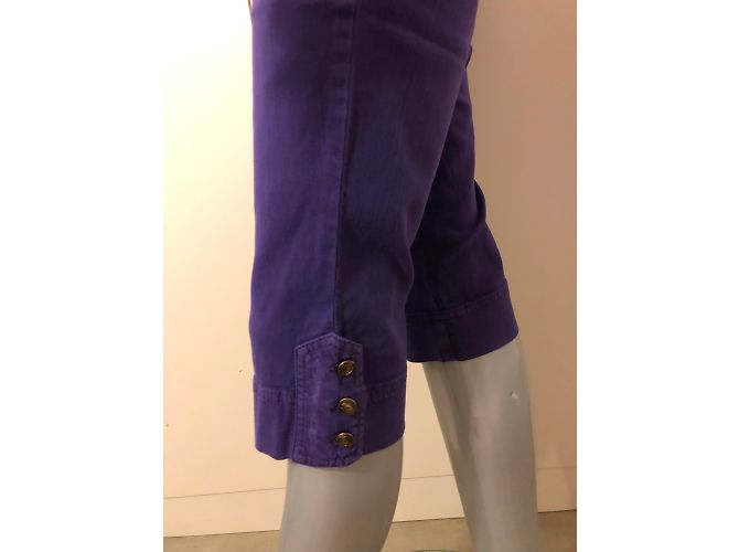 Calça jeans curta Just Cavalli roxa de algodão Tamanho 44 Roxo - vista 9