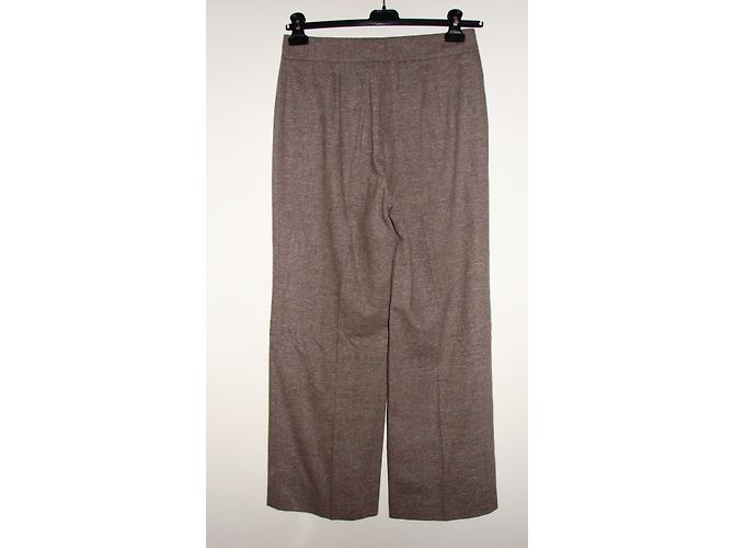 Laurèl Laurel(Escada) pantalones de pierna recta Castaño Rosa - vista 3