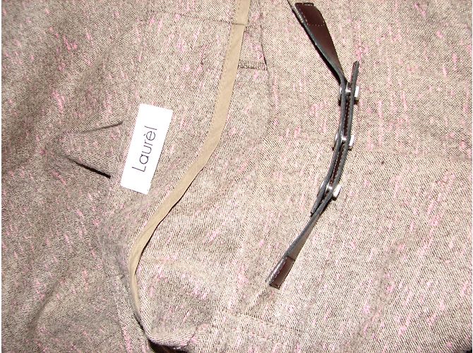 Laurèl Laurel(Escada) pantalones de pierna recta Castaño Rosa - vista 4