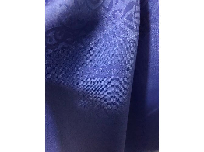 Bufanda Louis Féraud de seda azul - vista 3