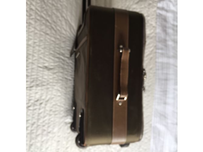 Borsa da viaggio Prada bronzo in tessuto - vista 3