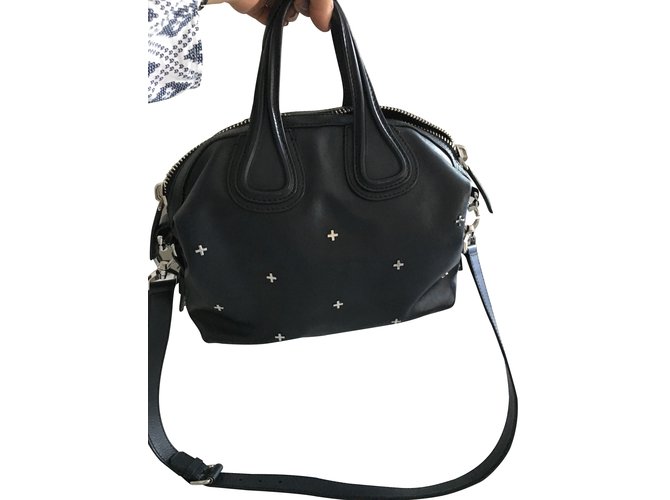 Borsa a mano Givenchy Nightingale in pelle nera Nero - vista 2