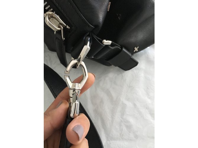 Borsa a mano Givenchy Nightingale in pelle nera Nero - vista 4