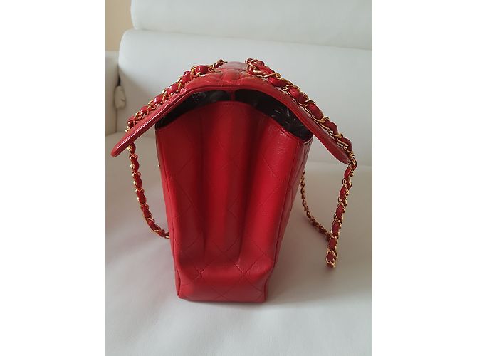 gefütterte SIDED CHANEL JUMBO TASCHE RED LIMITED EDITION Rot - Ansicht 5