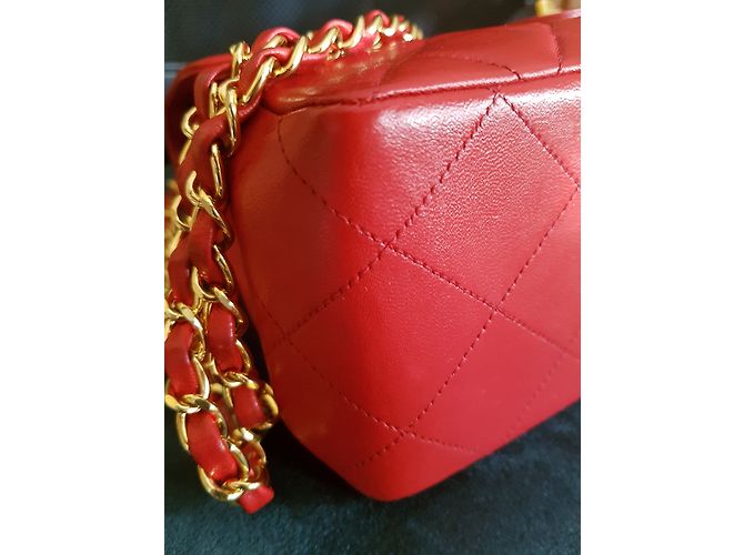 gefütterte SIDED CHANEL JUMBO TASCHE RED LIMITED EDITION Rot - Ansicht 8