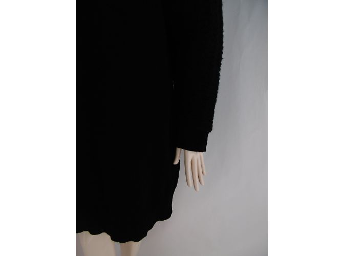 LIMI Feuer Wolle Mohair Kleid Schwarz - Ansicht 7
