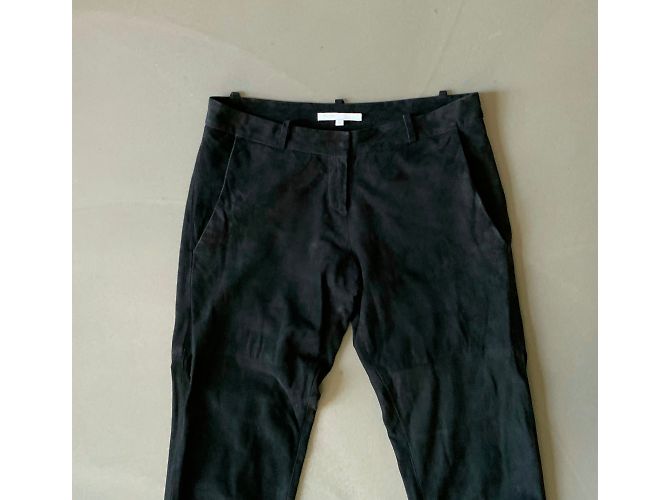 Schwarze Wildlederhose MAJE Größe 34 - Ansicht 3