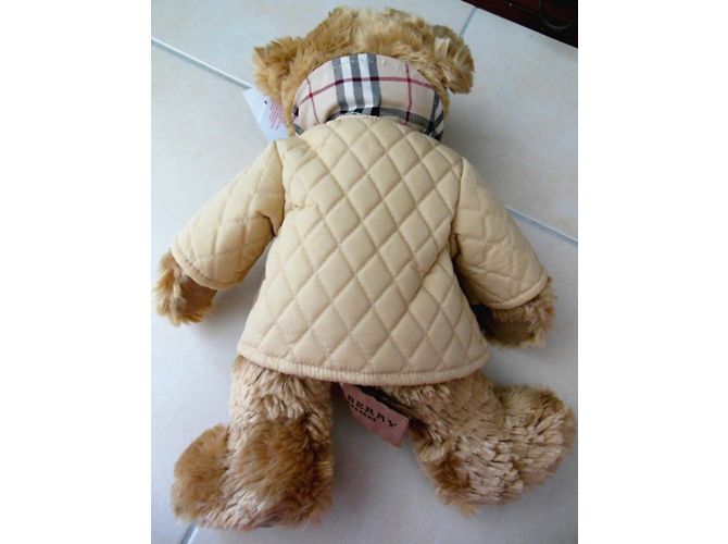 Orsetto Teddy Bear Burberry Caban Tartan Check Beige - vista 4