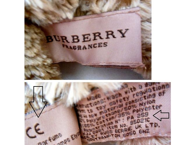 Orsetto Teddy Bear Burberry Caban Tartan Check Beige - vista 5