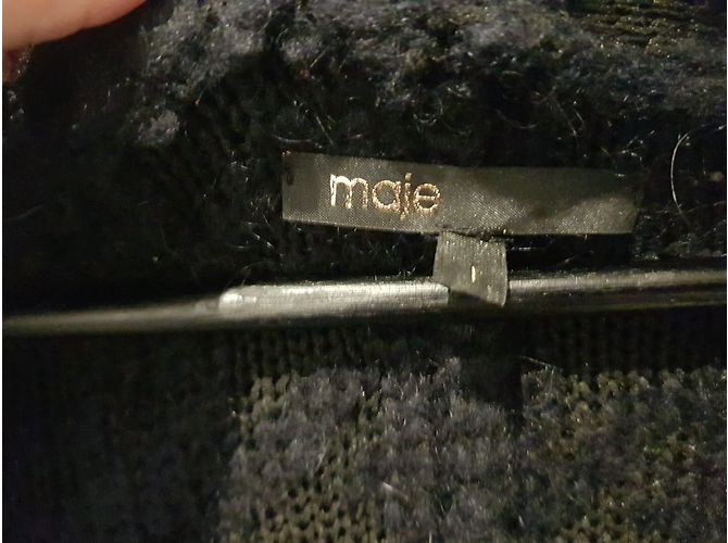 Maje Weste aus Mohair Dunkelblau Marineblau - Ansicht 2